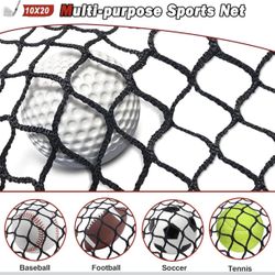 Net for Golf, Baseball, Hockey, Soccer , 10ft x 20ft