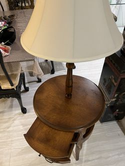 Antique Solid Wood Table Lamp Thumbnail
