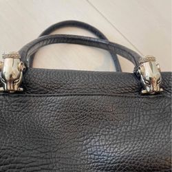 Cavali Classs Women Black Leather Handbag 