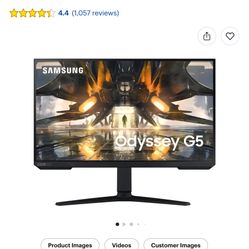 27 Inch Samsung Odyssey G5 Gaming Monitor 