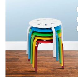 Stackable School Stool  Set Of 5