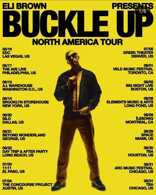 Eli Brown North Tour