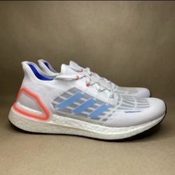 Men Adidas Ultraboost Running Shoes Athletic Sneaker White Blue