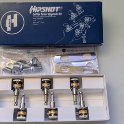 Hipshot Chrome Locking Tuners  (10mm 3+3) NEW