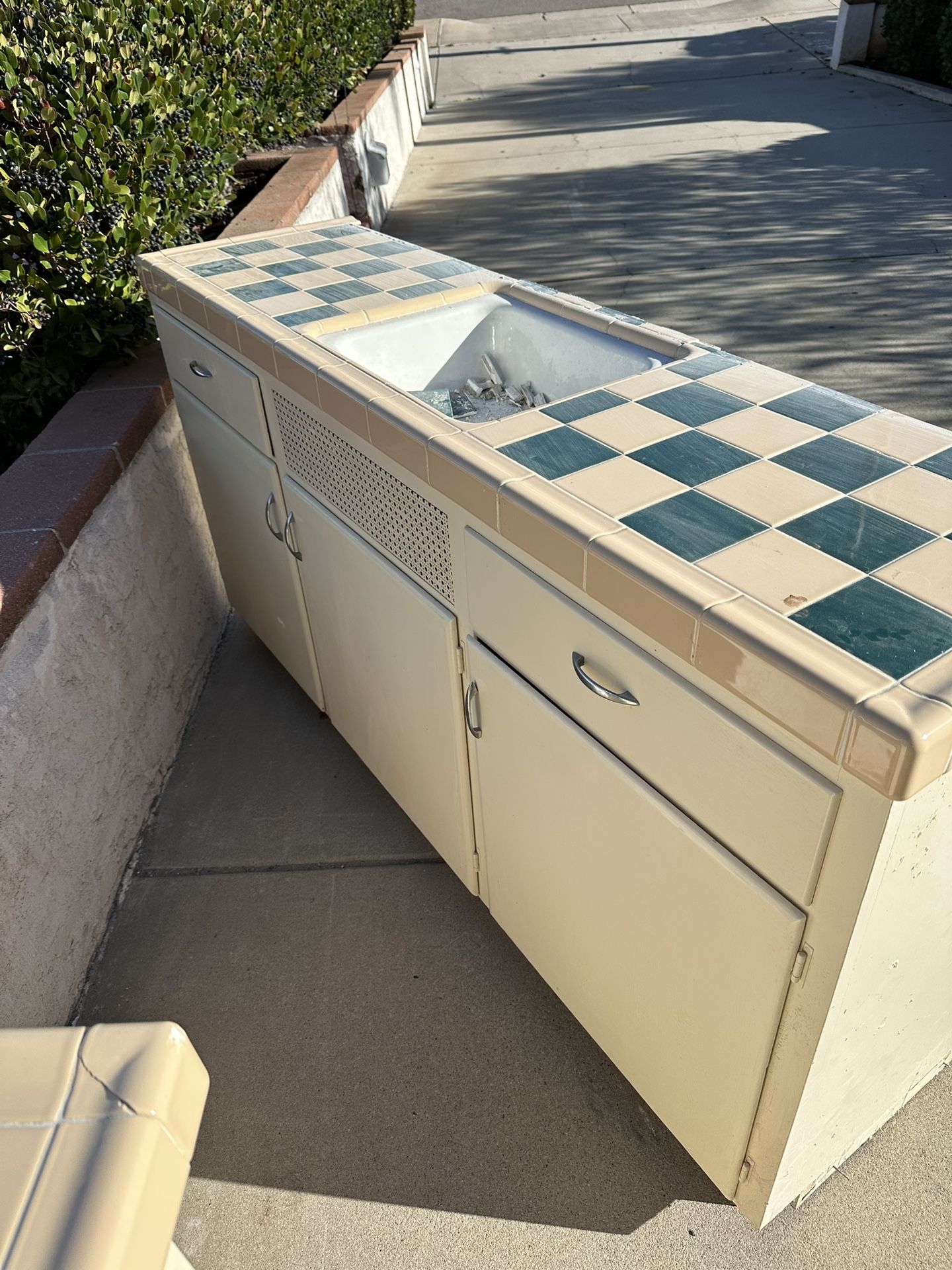 Cabinet And Countertop With Sink