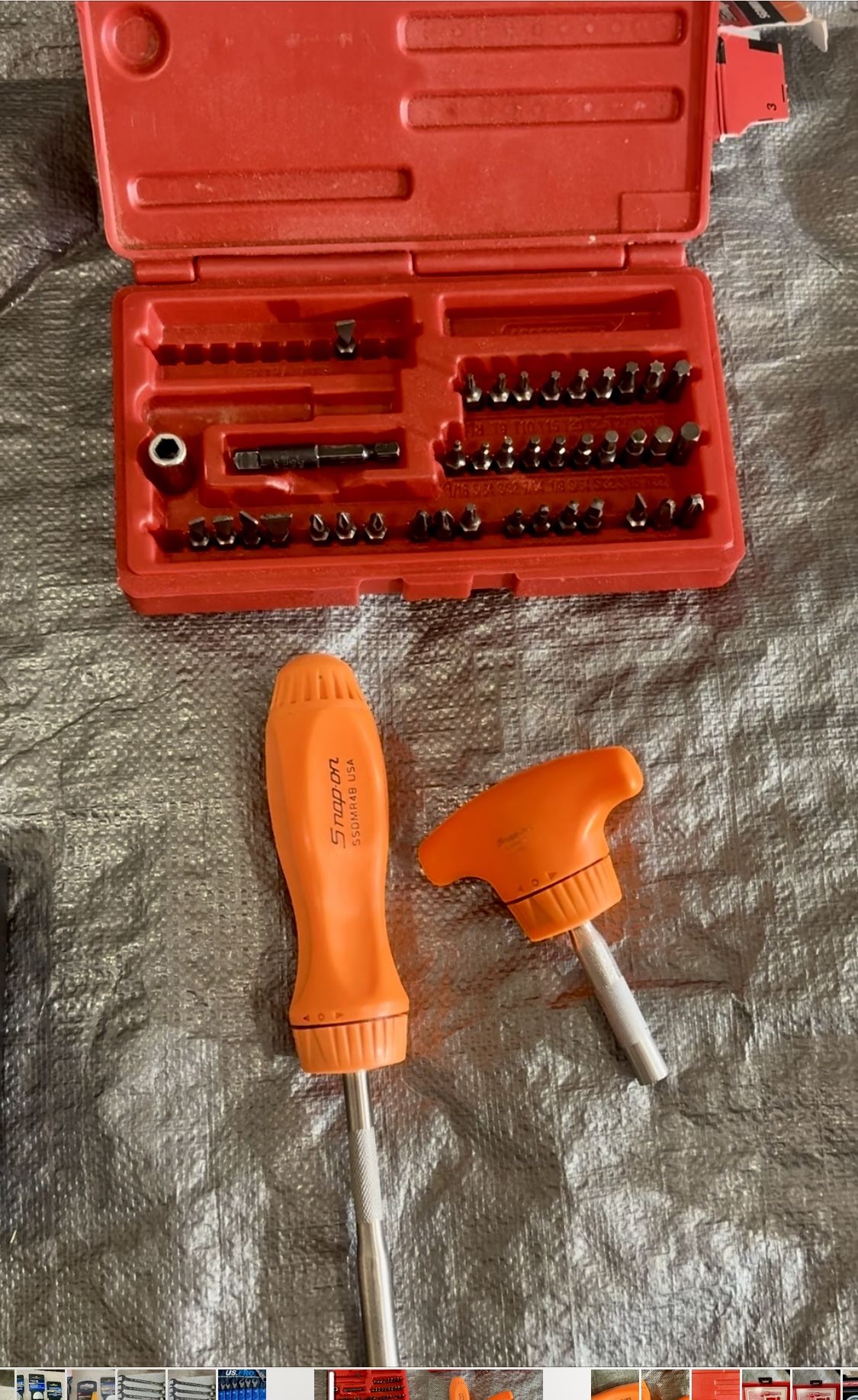 SNAP ON ratcheting, Screwdrivers, And Bit Kit