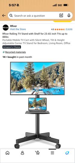 Rolling TV Stand