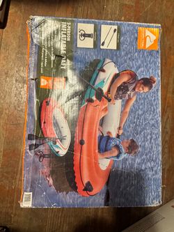 2 person inflatable raft/& lounge float