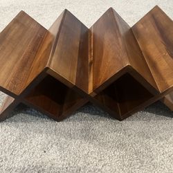 Wooden wine rack