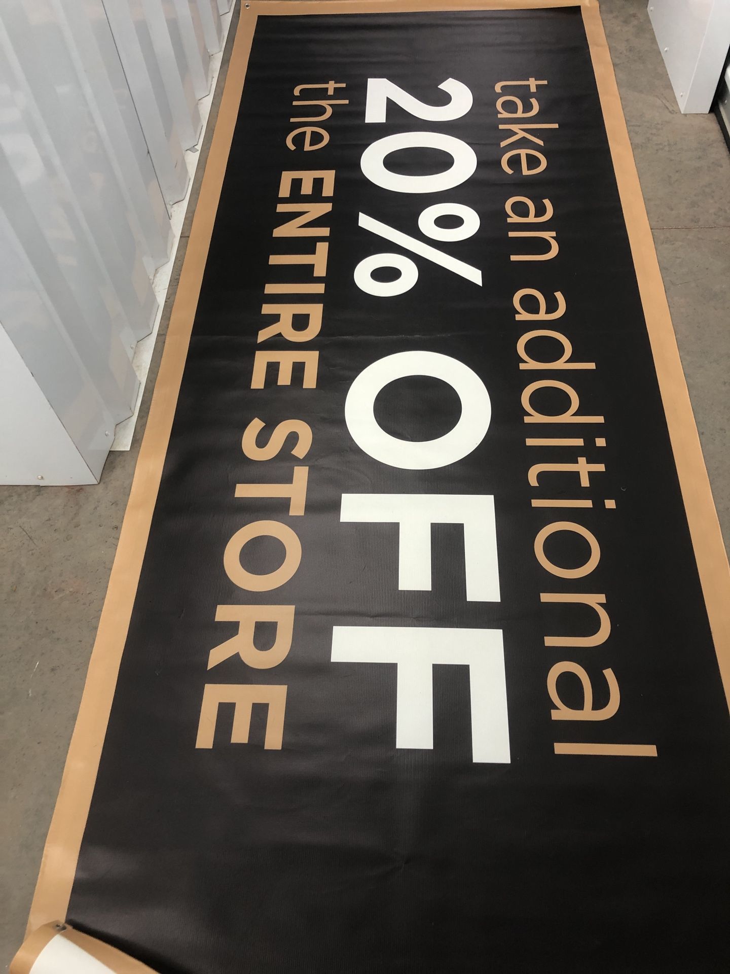 STORE WIDE 20% OFF SALE Advertising Vinyl Banner