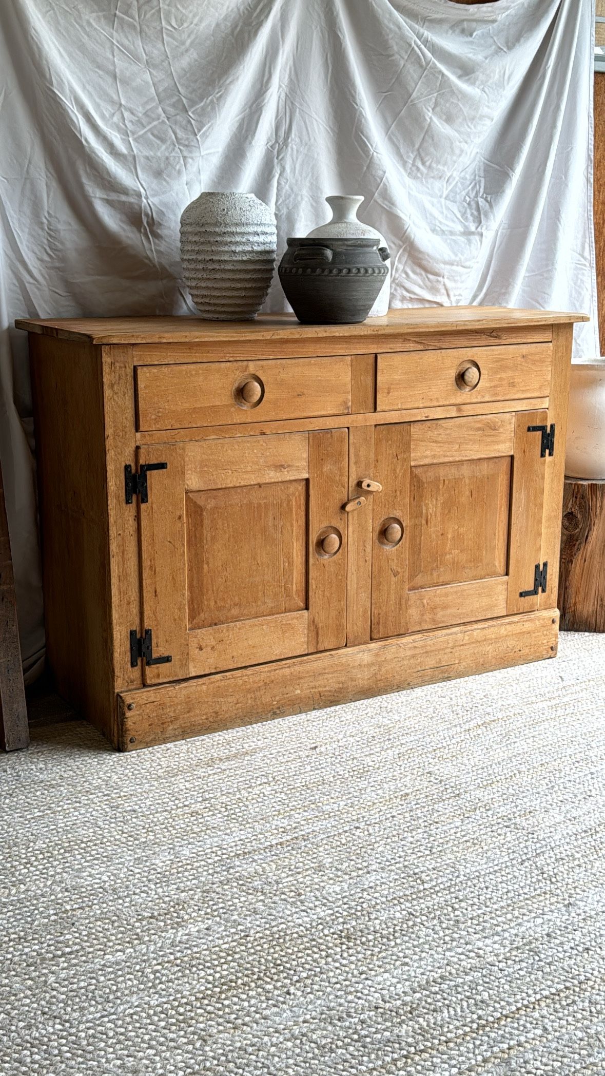 Antique solid wood cabinet