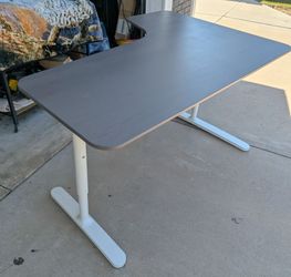 IKEA Gray & White BEKANT Desk