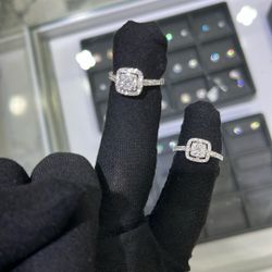 14k White Gold Engagements Rings Natural Diamonds 