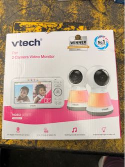 VTech VM5255-2 5” Dual Camera Video Baby Monitor (New in Box)