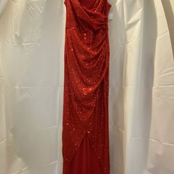 Red Dress Sequin /Large 