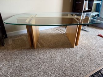 Glass Coffee Table + Side Table Set
