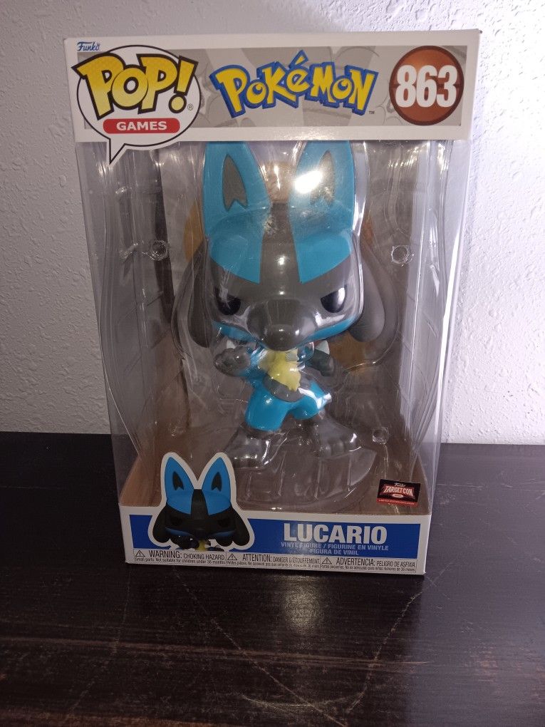 Funko POP! Jumbo: Pokemon - Lucario (Target Exclusive) New in Box