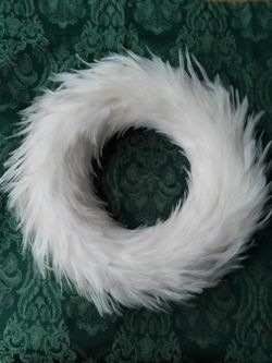 White Feather Wreath