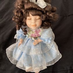 Antique Porcelain Music Windup Doll