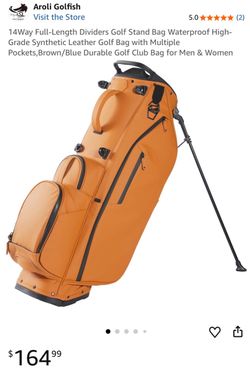 Aroli Golfish 14Way Full-Length Dividers Golf Stand Bag Waterproof