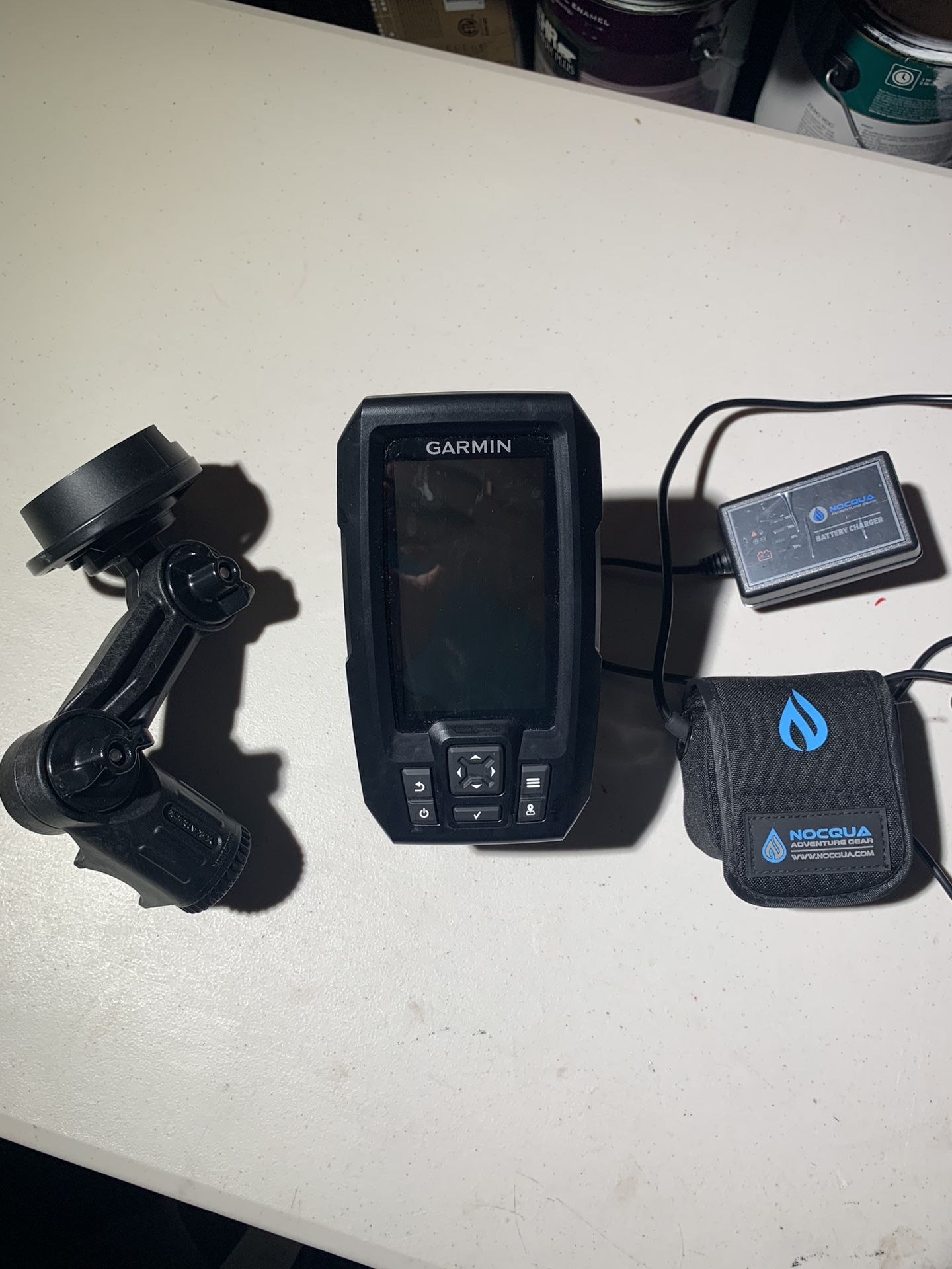 Garmin Striker 4 with CV / Nocqua 4.4ah Lithium Battery And Charger