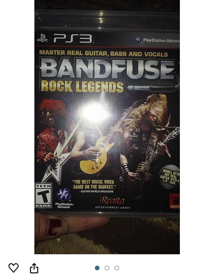 BANDFUSE ROCK LEGENDS PS3  Like New