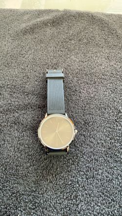 GEORGE Men's Watch: Gunmetal Case, Black Dial, Black Silicone Band