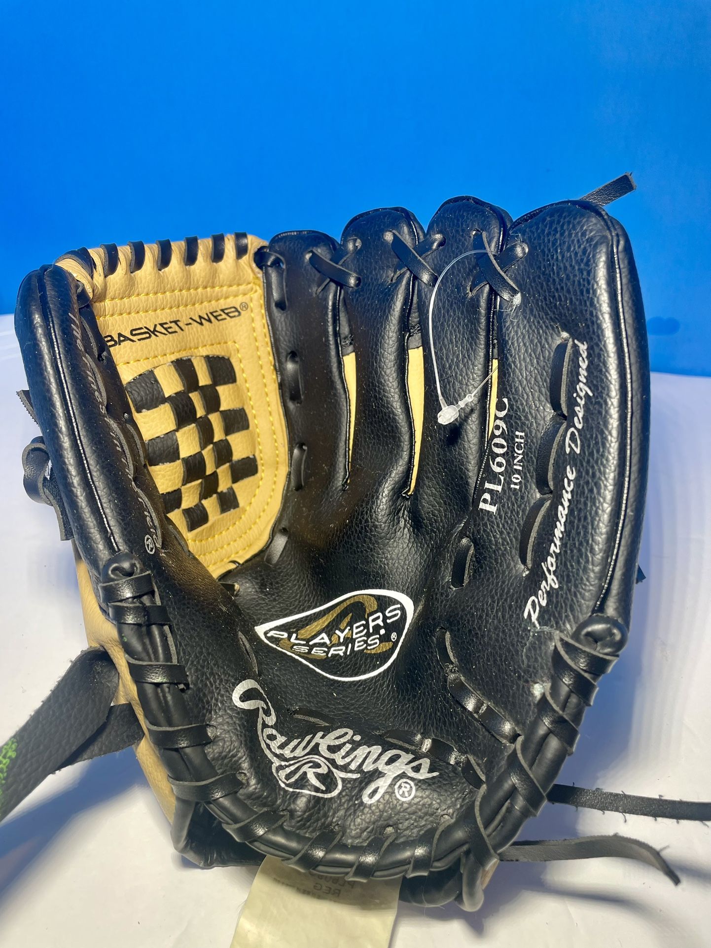Rawlings 10” Youth Baseball Glove Mitt LHT Players Series PL609C Left Hand Tan