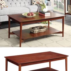 NIB Wooden Mid-Century Style Coffee Table