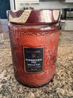 Voluspa Forbidden Fig 18oz Candle, Brand New