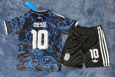 Argentina Away Messi #10 Kits FOR KIDS