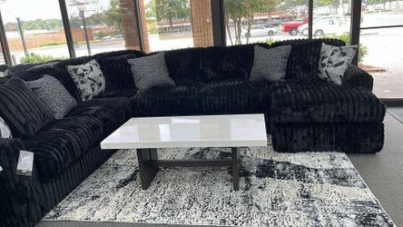 Customizable Luxuriously Soft Jumbo Corduroy 2-Pc Sectional Sofa w/Large Chaise