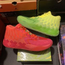 Puma LaMelo Ball  Rick And Morty size 10 USED But Clean