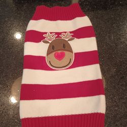 Xmas Dog Sweater. New. M