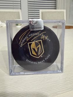 Official vegas golden knights game day puck