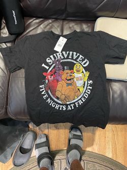 Five Nights at Freddy's black t-shirt