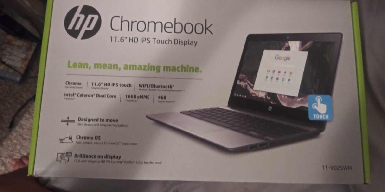 Laptop touch screen