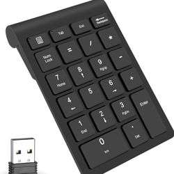 Foloda Wireless Number Pads, Numeric Keypad Numpad 22 Keys Portable 2.4 GHz .