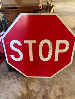 30" Retired STOP SIGN