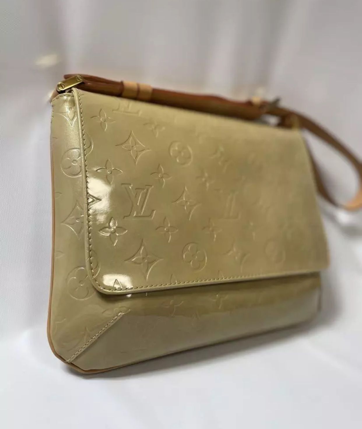 Louis Vuitton Thompson M91123 Shoulder Bag Yellow Womens Authentic