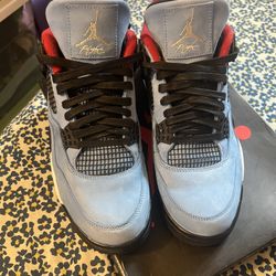 Travis Scott Jordan 4 University Blue Size 11 