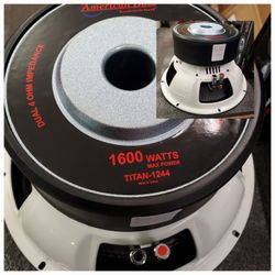 12INCH SUB 1600WTTS MAX 800RMS BY AMERICAN BASS TITAN SERIES 
