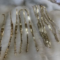Brazaletes.  $45  Gold Plated.  14k 