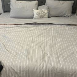 King Size Bed And Mattress Bought A Little Over A Month Ago