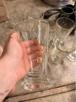 Set of glass cups