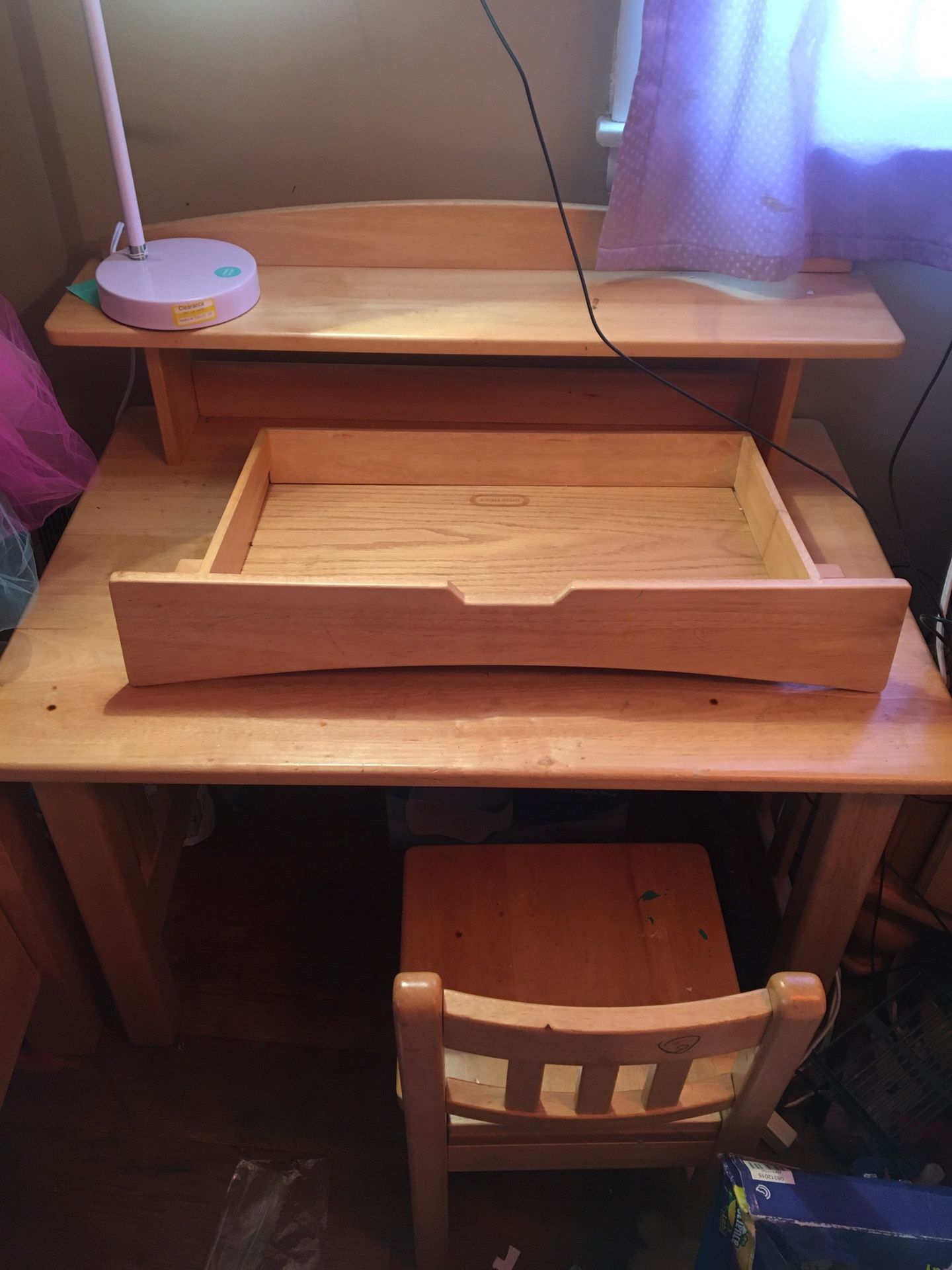 Kids desk pre own condition still available