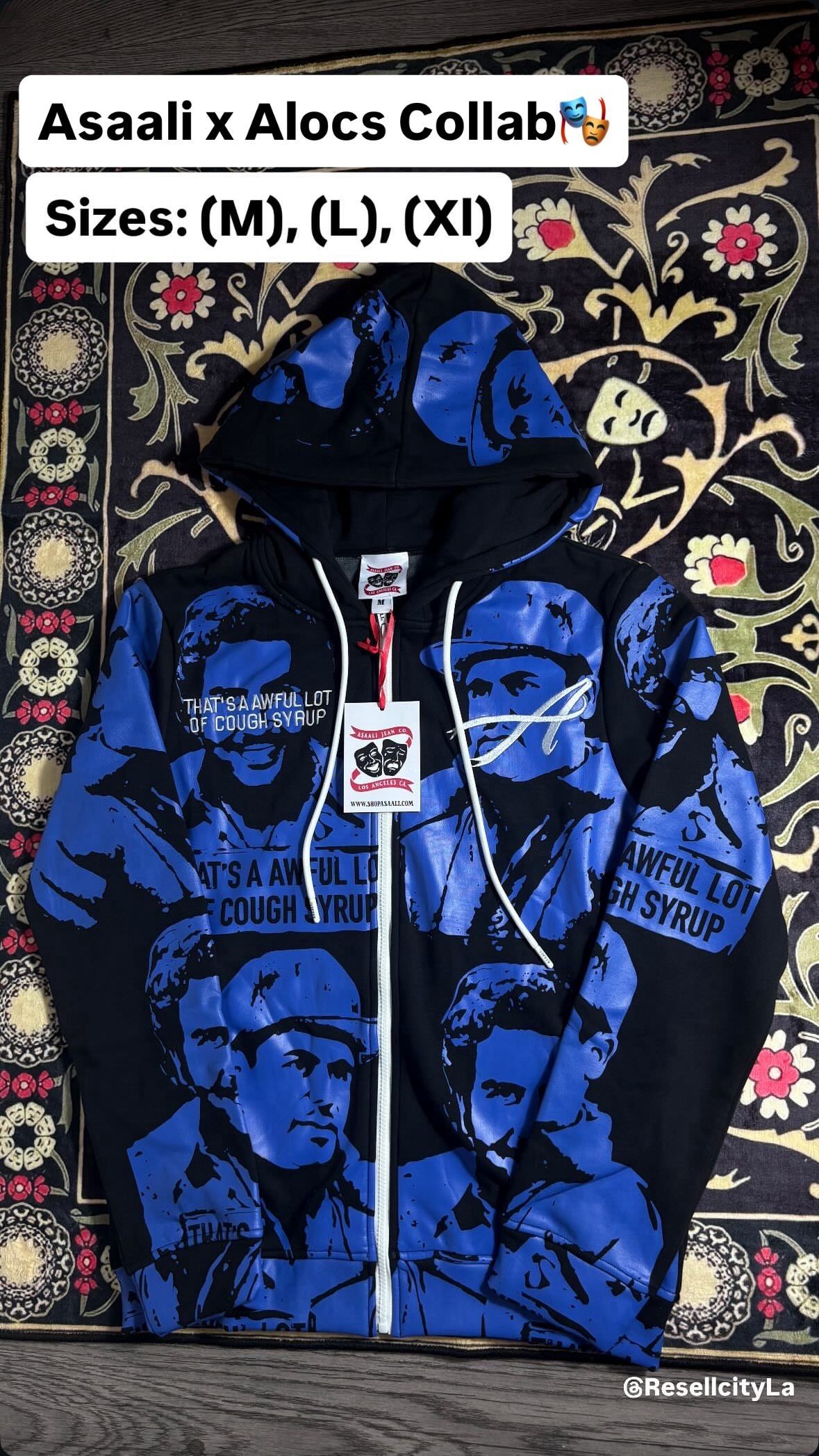 Asaali X Cough Syrup Collab Hoodie