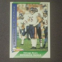1991 Pacific Steve McMichael Chicago Bears #56 Defensive Tackle Football Card Vintage Collectible Sports NFL