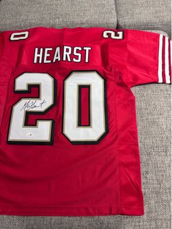GARRISON HEARST AUTOGRAPHED Signed Custom Jersey-Beckett Coa-San Francisco 49ers