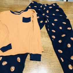 Boys Fleece Thermal  Pajamas Size 12 